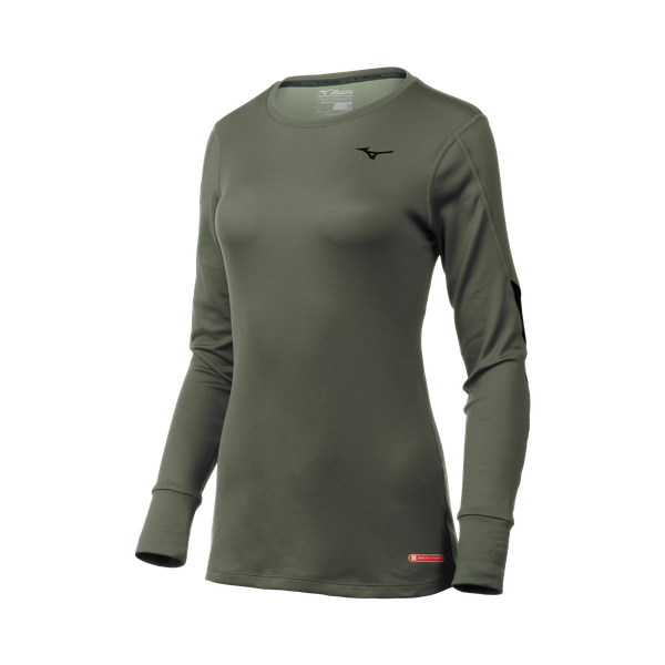 Mizuno Women's Breath Thermo® Base Layer Long Sleeve BEETLE