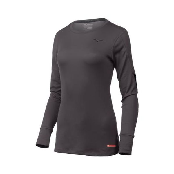 Mizuno Women's Breath Thermo® Base Layer Long Sleeve MAGNET-BLACK